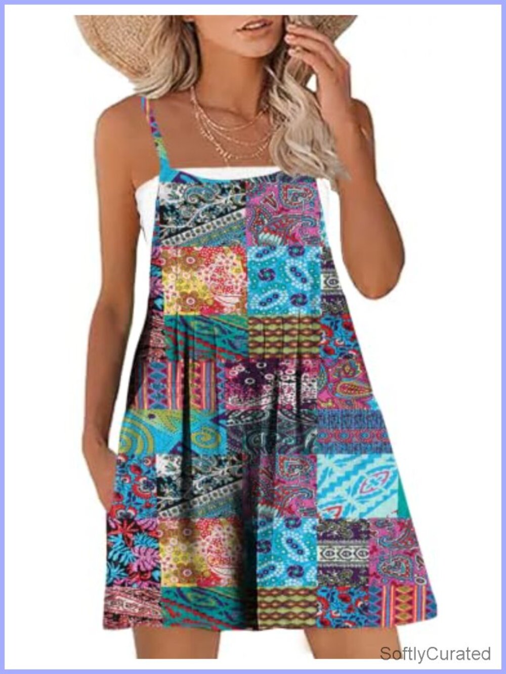 Women's Casual Loose Short Cotton Romper Overalls Adjustable Straps